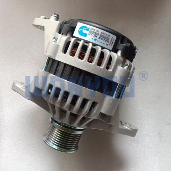 24V 70A NEW Alternator for Hyundai excavator R225-9 R335 DELCO 24SI Cummins Engine 6BT5.9 6CT8.3 M11 3972735