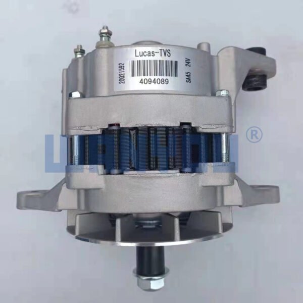 4094089, 24V 75A 8PK Cummins Alternator 6BT 6CT Lucas India，5263218，Hyundai Excavator R215LC-7 R210-7 R220LC-7
