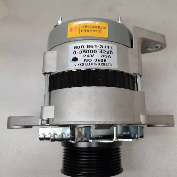 Komatsu 600-861-3111 Nikko 0-35000-4220 generator 24V 35A