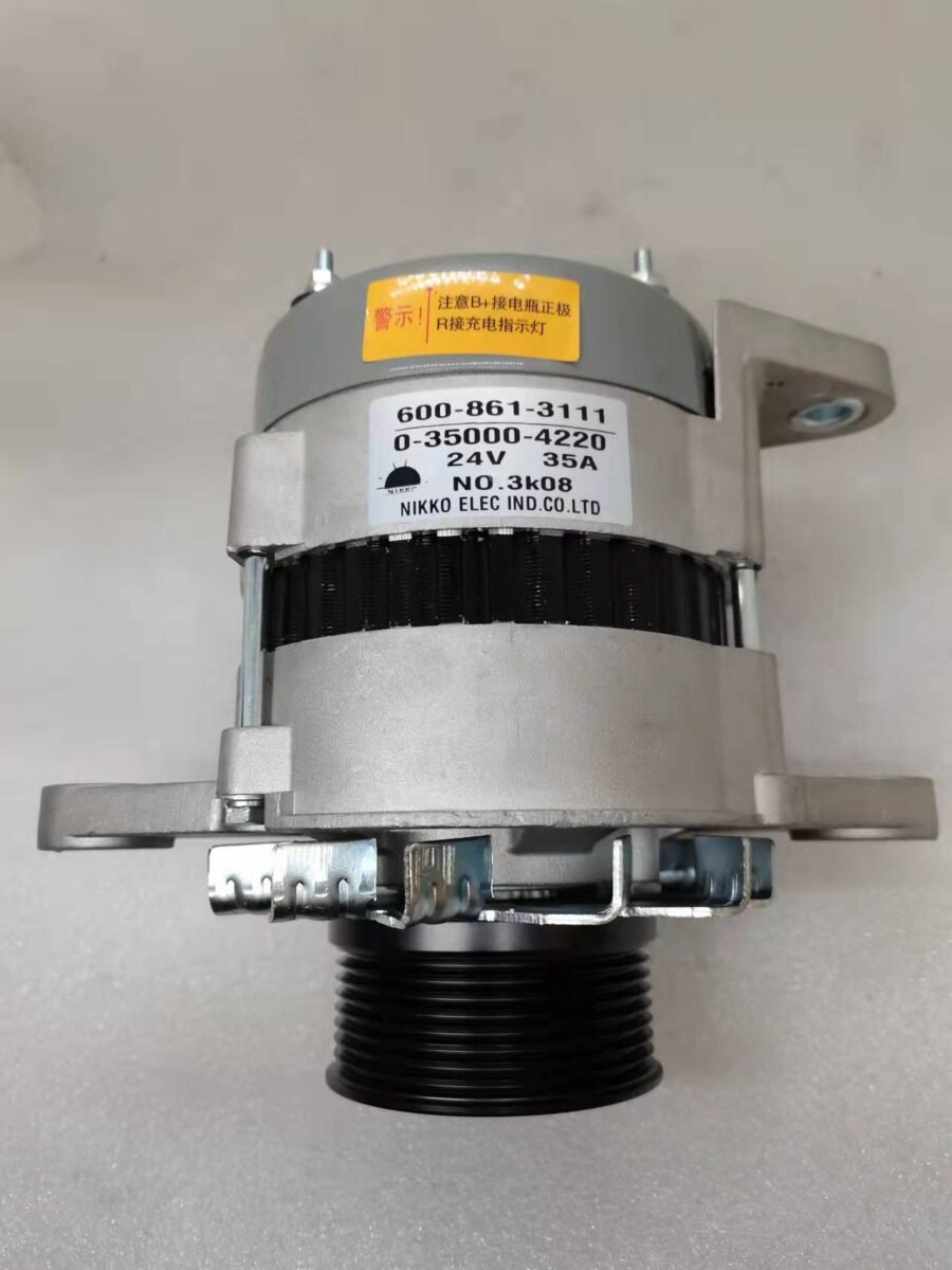 Komatsu 600-861-3111 Nikko 0-35000-4220 generator 24V 35A
