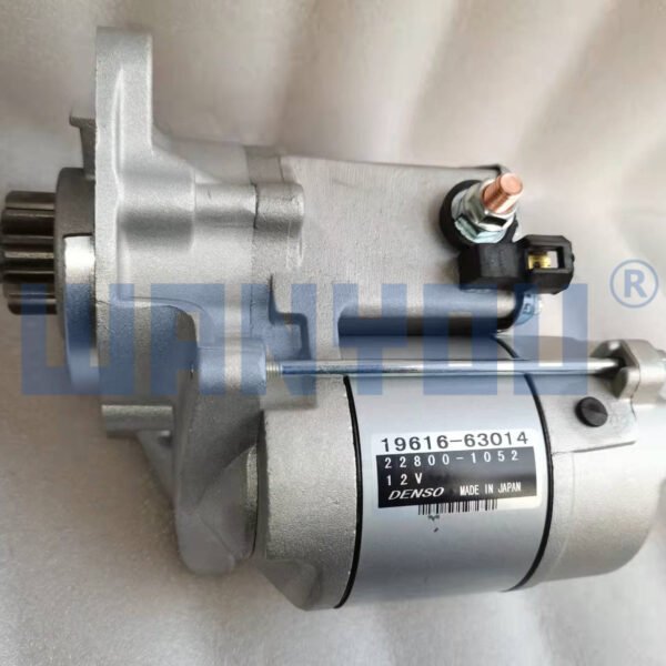 12V 9T 1.4KW 19616-63014 1961663014 Excavator Starter Motor For Kubota D1703