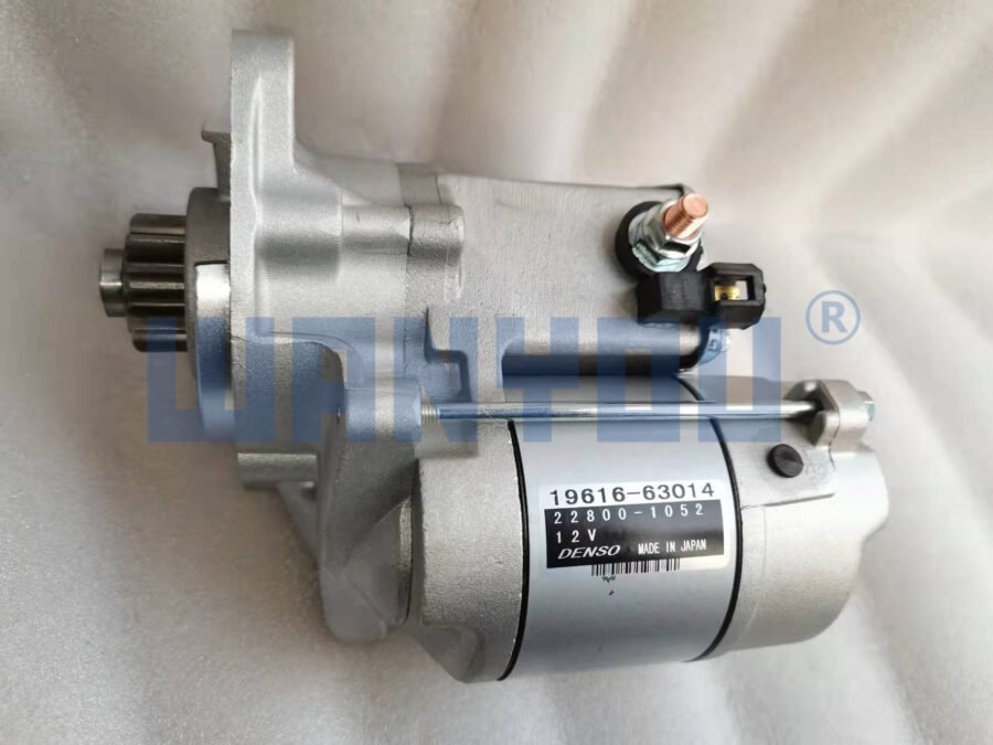 12V 9T 1.4KW 19616-63014 1961663014 Excavator Starter Motor For Kubota D1703