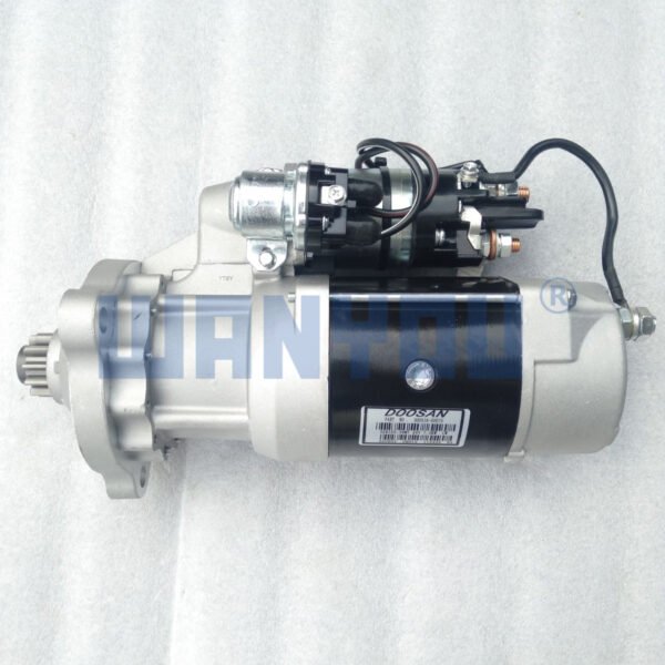 24V 11T Starter for Daewoo Doosan Excavator DH370-7 DH420-7 DE12T 65.26201-7074 Aftermarket Part