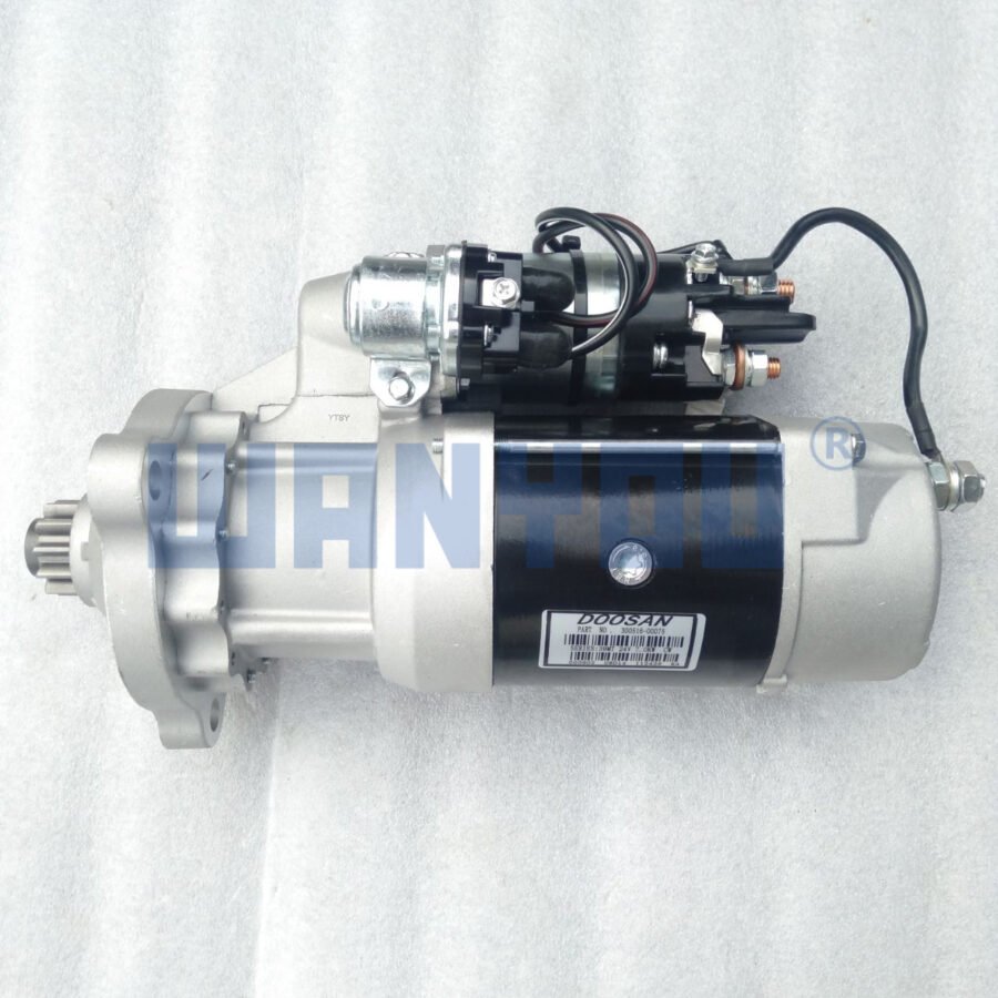 24V 11T Starter for Daewoo Doosan Excavator DH370-7 DH420-7 DE12T 65.26201-7074 Aftermarket Part