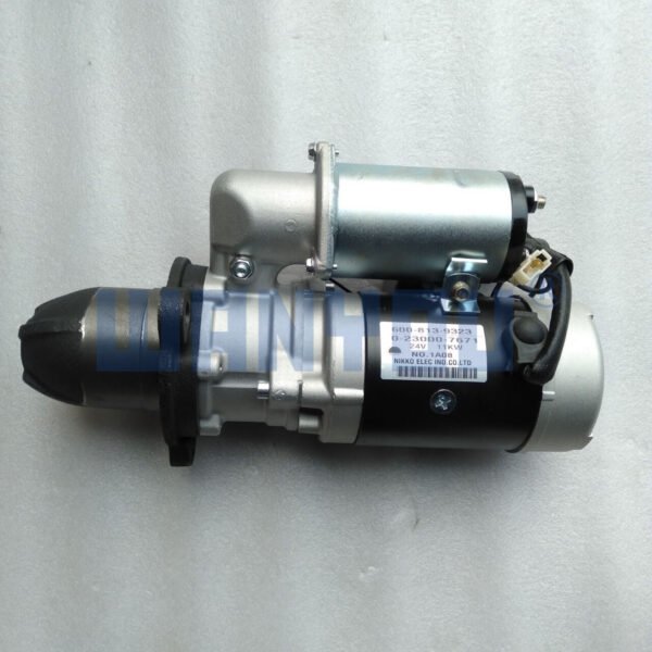 Supply Komatsu Construction Machinery 600-813-9323 0-23000-7671 Starter 24V 12T 11KW