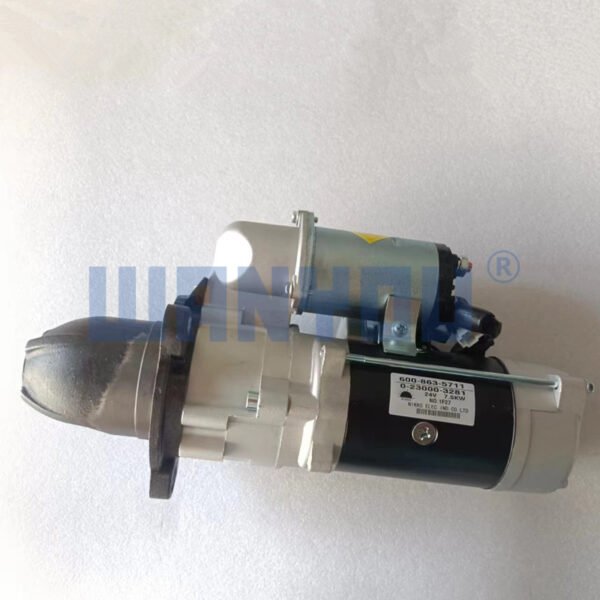 Komatsu PC300 6D114 starter 6008635711 6008635712 genuine JAL 0230003341 0230003345 diesel 24v 7.5kW starter