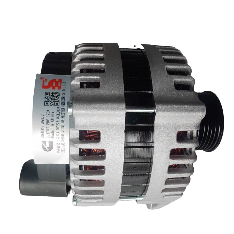 New 24V 110A Diesel Engine Parts Alternator JFZ2110-1100 Compatible With Foton Cummins Engine ISGE Replaces 3696213 3698351 Dehong JFZ2110-1100 JFZ2110-1102 JFZ2110-1100-WX JFZ21101100 JFZ21101102
