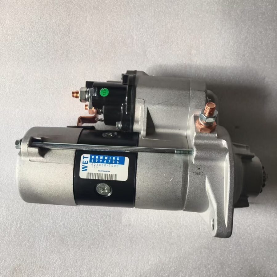 24V 10T CW 4996707 428000-7100 Excavator Starter Motor Cummins QSB6.7 Hyundai R275-9 4996707(XKDE-02615)