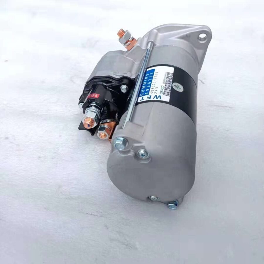 Xugong 215D Hyundai 220-9 Liugong 933E Cummins QSB6.7 starter motor starter 24V 10 teeth 4996709 - Image 2