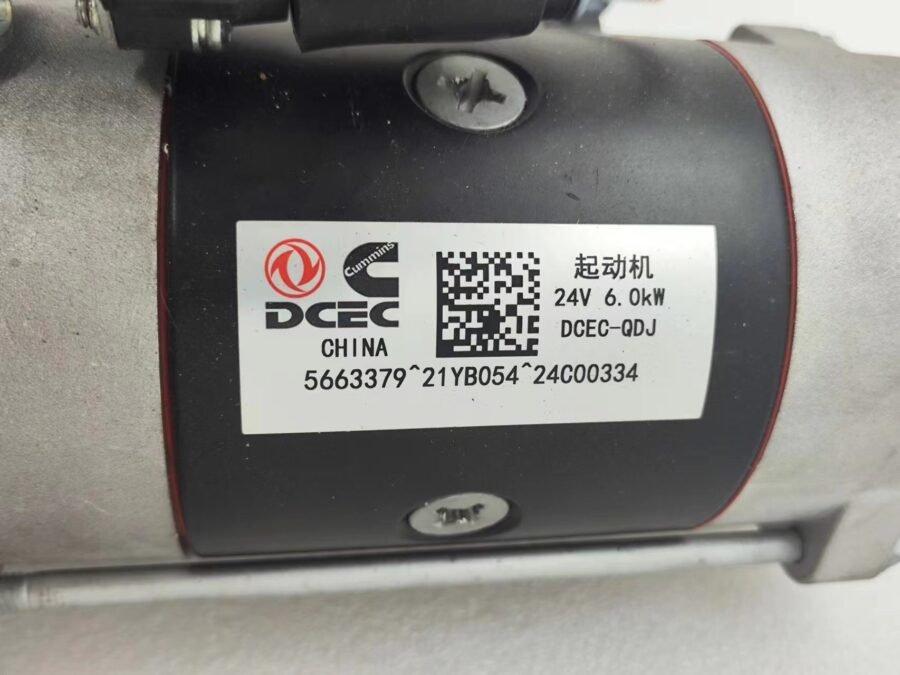 Supply Chongqing Cummins parts 24V 6kw starter assembly C5663379 - Image 2