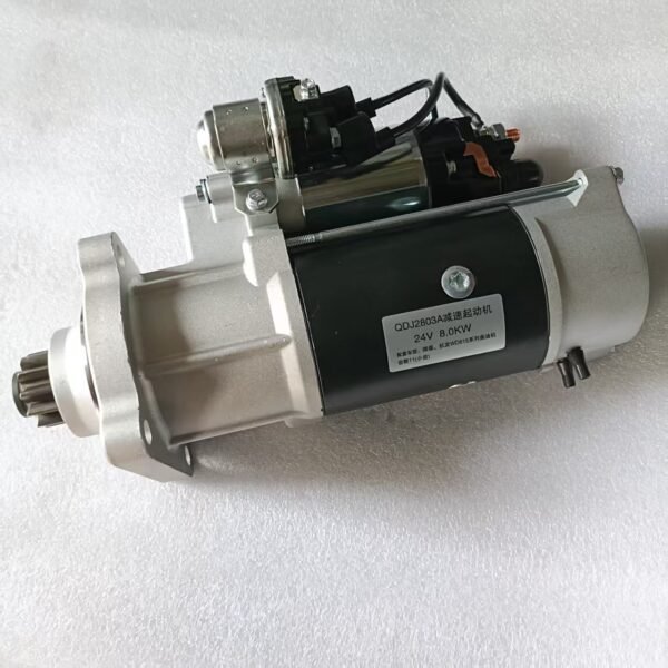 Supply Cummins 6CT series diesel engine, Dongfeng heavy truck, etc. QDJ2803A reduction starter motor 24V 8.0kw large 10 teeth