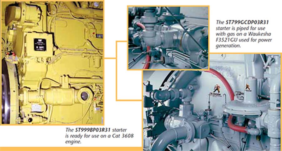 Ingersoll Rand ST700 and ST900 Series ST775GCDP03R31-P0S ST775GCDP03R31-2A ST775GCDP03R25-1E ST775GCDP03R25 ST775GCDP03L92-23N Turbine Air Starters for Diesel Engines Displacement 16 to 320 Liters, Oil and Gas, Marine Power Generation and Transportation - Image 5
