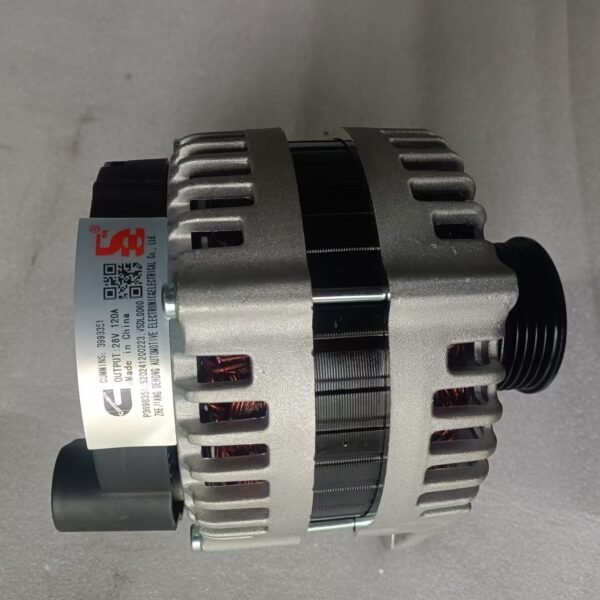 New 24V 110A Diesel Engine Parts Alternator JFZ2110-1100 Compatible With Foton Cummins Engine ISGE Replaces 3696213 3698351 Dehong JFZ2110-1100 JFZ2110-1102 JFZ2110-1100-WX JFZ21101100 JFZ21101102