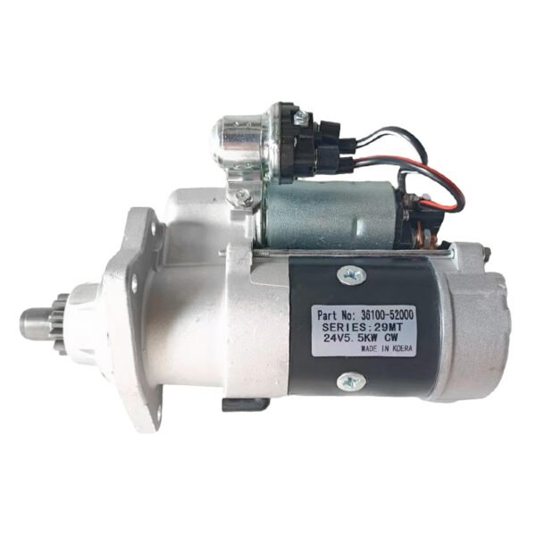 24V 11T starter motor suitable for Doosan Daewoo excavators DX120 DX140 D34D 36100-52000
